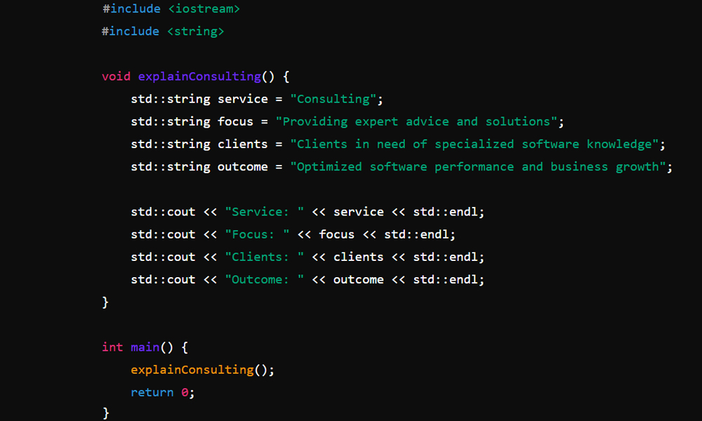 software consulting